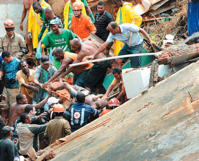 Temporal trágico deixa treze pessoas mortas após desabamentos na capital