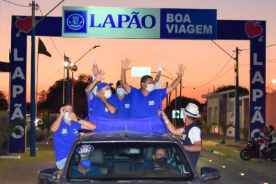 MEGA CARREATA do 55 tem chegada triunfal na sede de Lapão