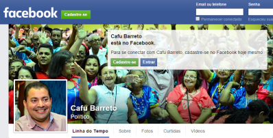 Cafu Barreto lança fanpage para aumentar interação com público 