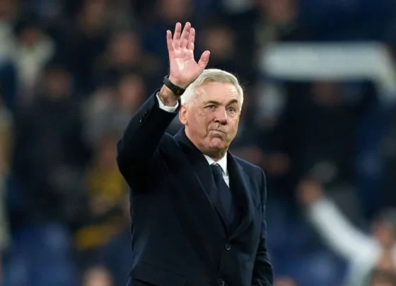 Carlo Ancelotti, treinador do Real Madrid, cotado pela CBF