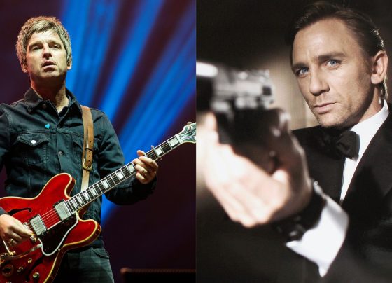 Noel Gallagher e James Bond (Fotos: Ross Gilmore/Redferns e Greg Williams/Eon Productions via Getty Images)