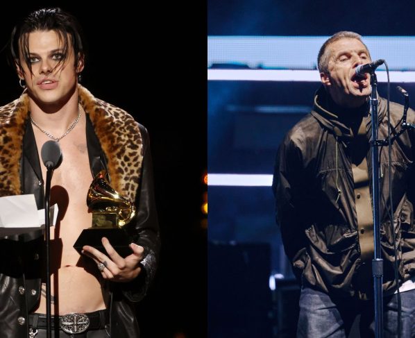 Yungblud e Liam Gallagher comentam sobre possibilidade de faixa em "007" (Fotos: Frazer Harrison/Getty Images e Gareth Cattermole/Getty Images)
