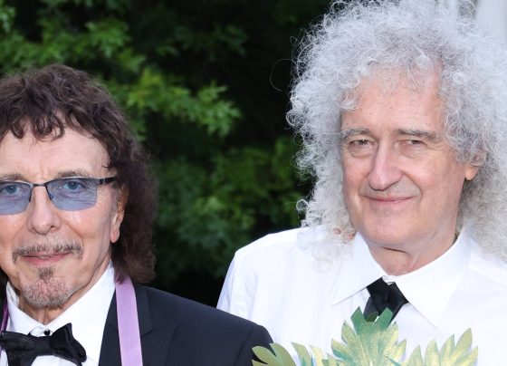 Tony Iommi (Black Sabbath) e Brian May (Queen) em 2023 (Foto: Tim P. Whitby / Getty Images for The Animal Ball)